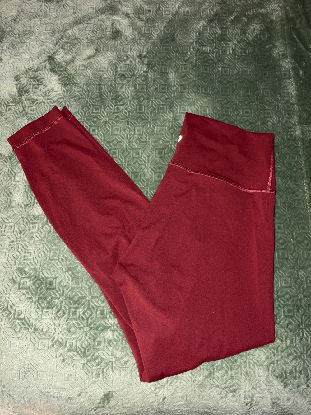 Lululemon Burgundy High-Waist Leggings